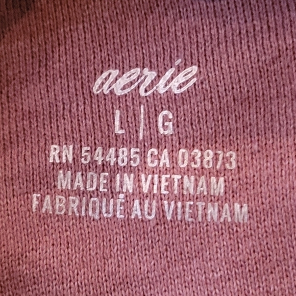 AERIE Relaxed Fit Loose Turtleneck Sweatshirt/Pullover, Size Large - Picture 8 of 12